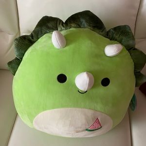 TRISTAN THE GREEN TRICERATOPS SQUISHMALLOW 16INCH